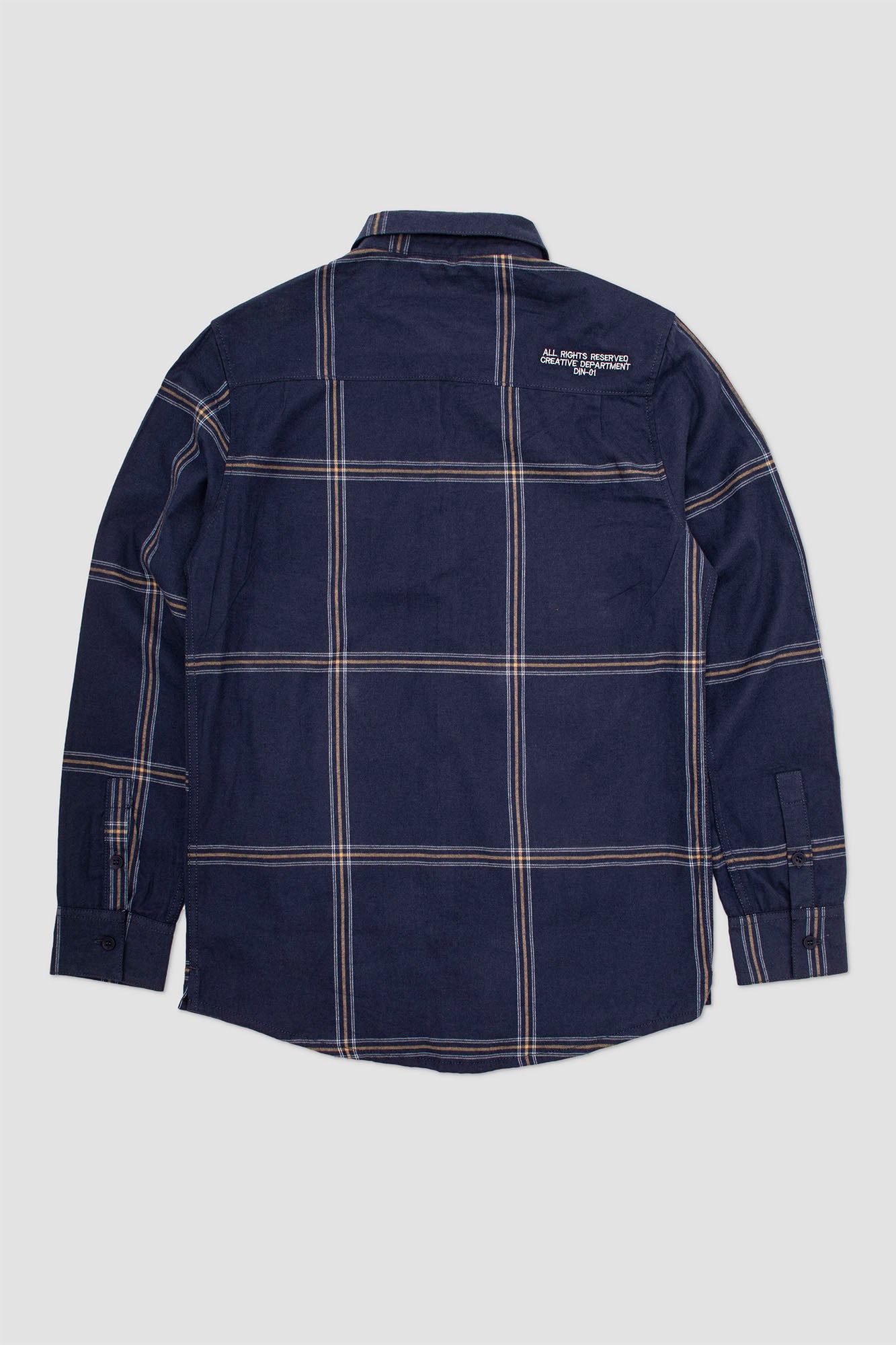 Camisa M/L Flanels Monet Azul Oscuro