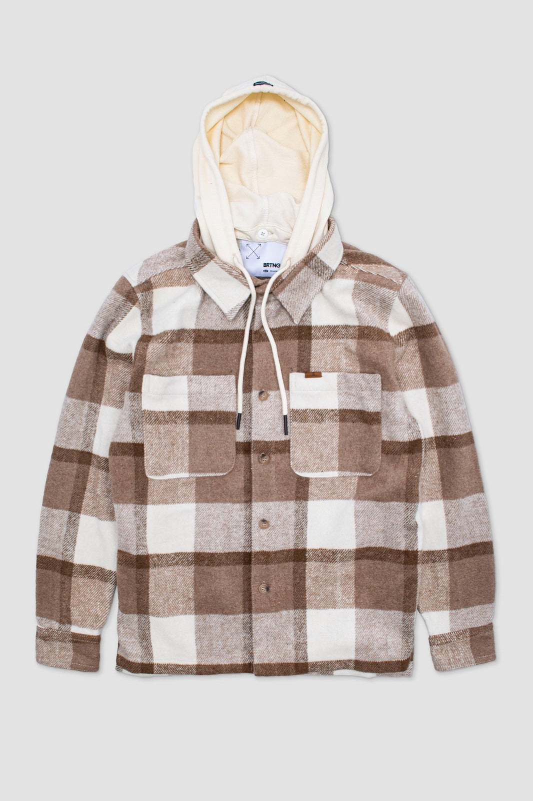 Camisa M/L Flanels Pecker Khaki Beige