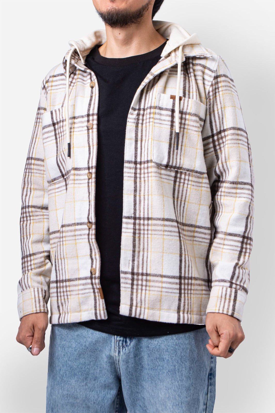 Camisa M/L Flanels Pecker Beige