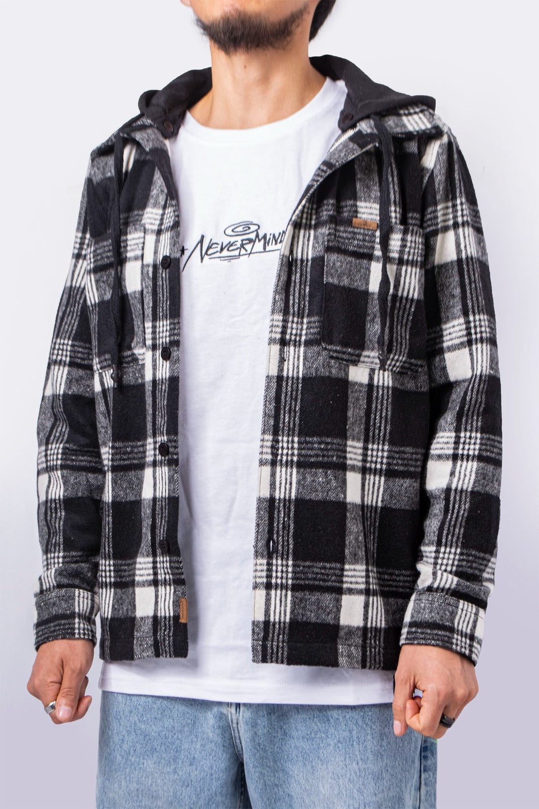 Camisa M/L Flanels Pecker Negro
