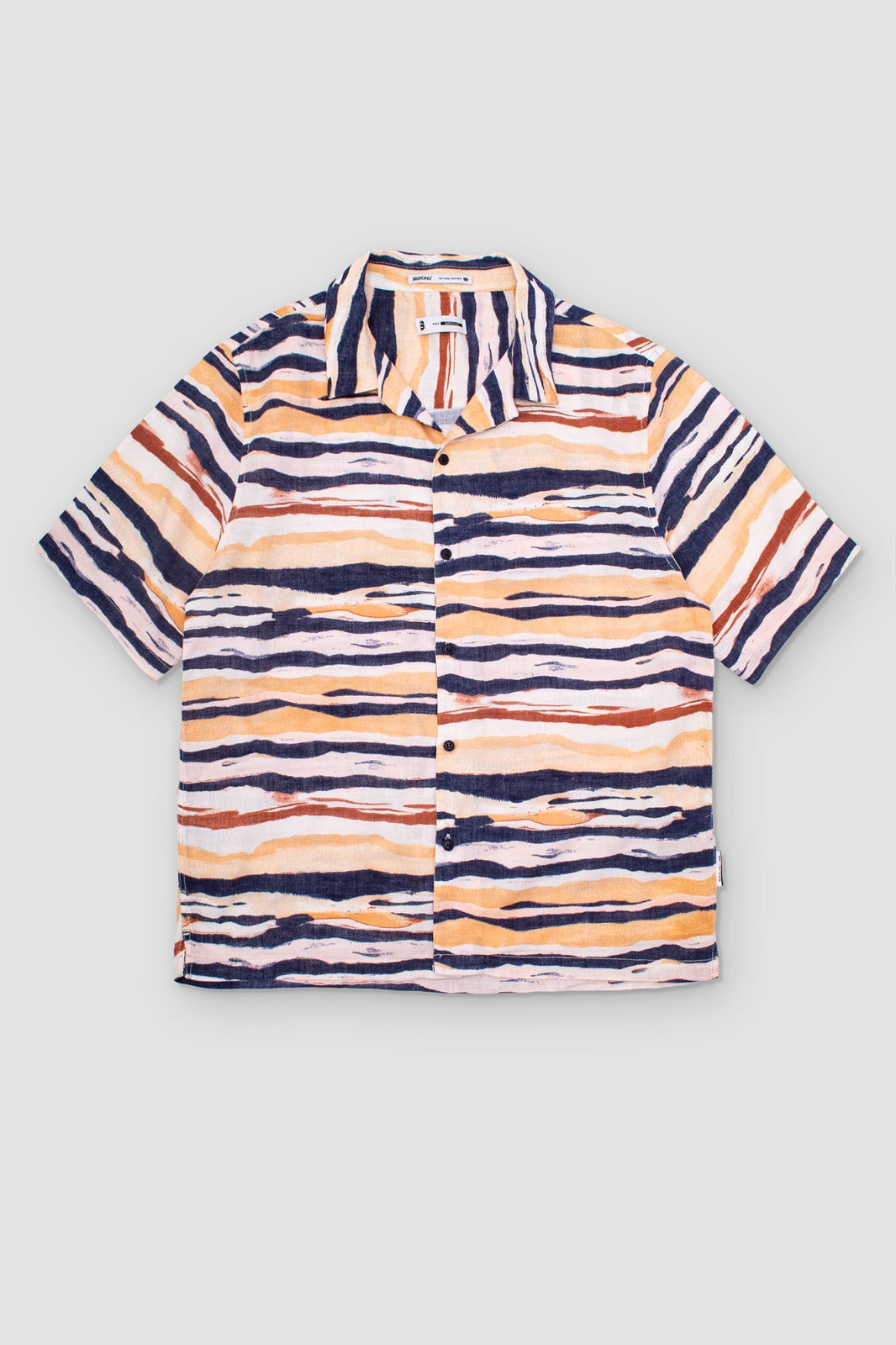 CAMISA LINER AZUL / NARANJA