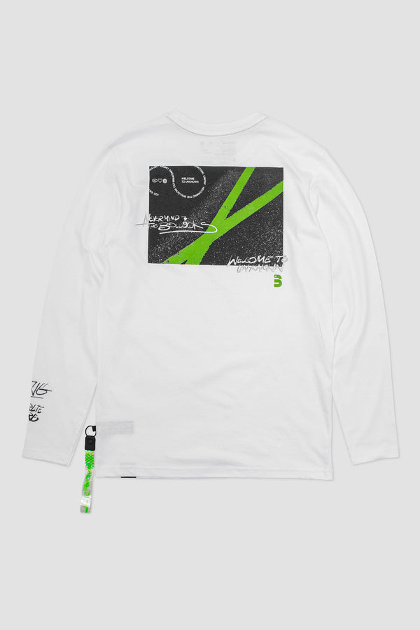 Polo M/L Block Basic Blanco
