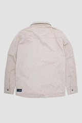 Camisa m/larga flanels beige