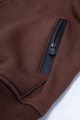 Polera Fleece Extended Marron