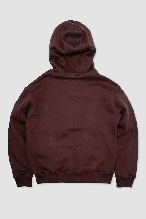 Polera Fleece Extended Marron
