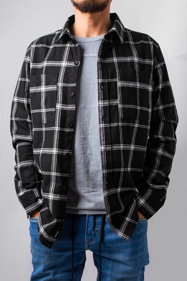 Camisa M/L Flanels Monet Negro