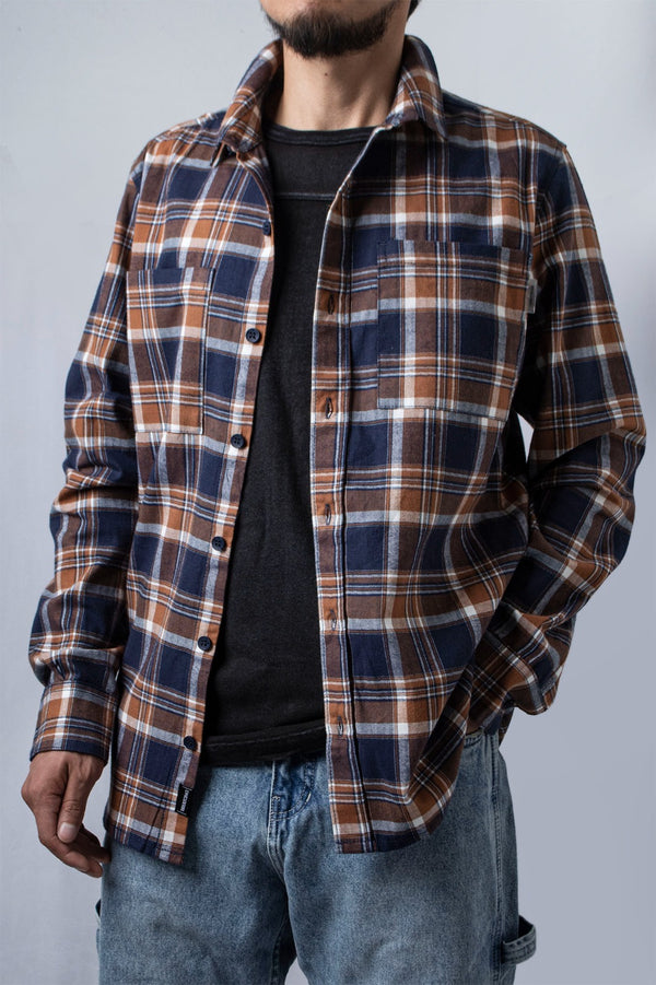 Camisa M/L Flanels Monet Marron