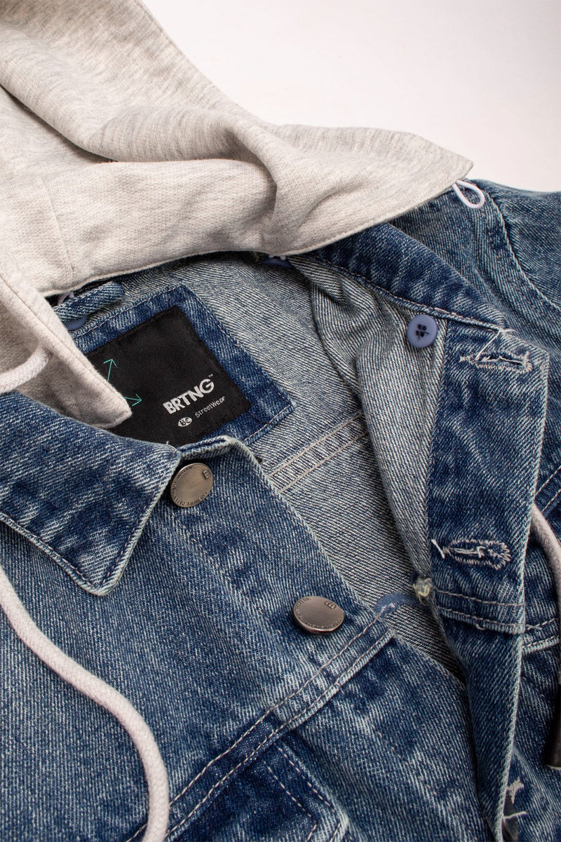 Casaca Denim Groove Azul Oscuro