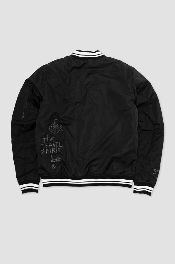 Casaca Bomber Monti Negro Blanco