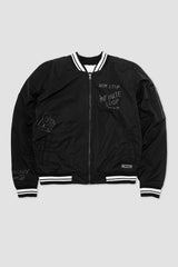 Casaca Bomber Monti Negro Blanco