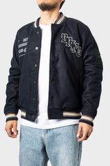 Casaca Varsity Mandra Azul Oscuro