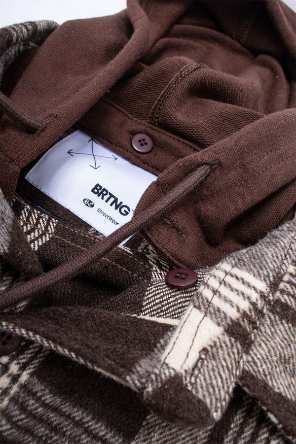 Camisa M/L Flanels Pecker Marron