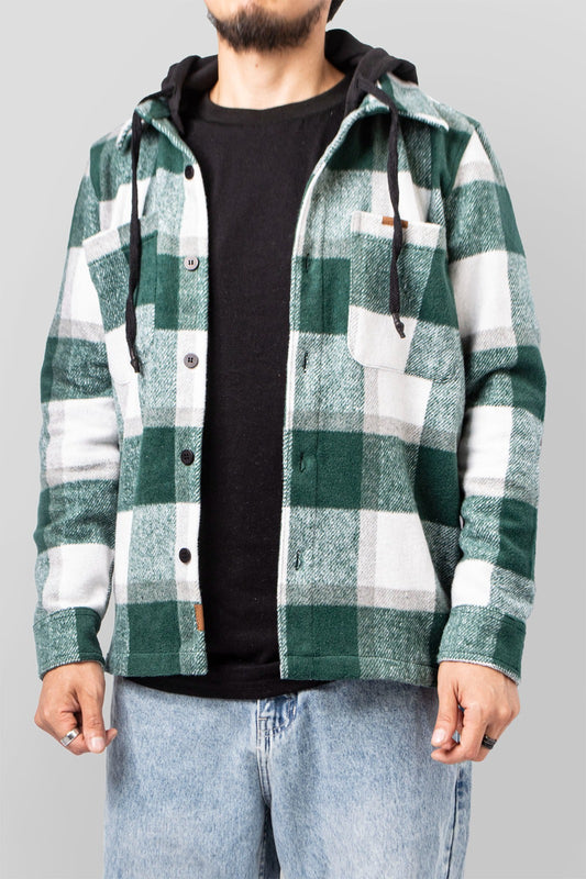 Camisa M/L Flanels Pecker Verde Botella