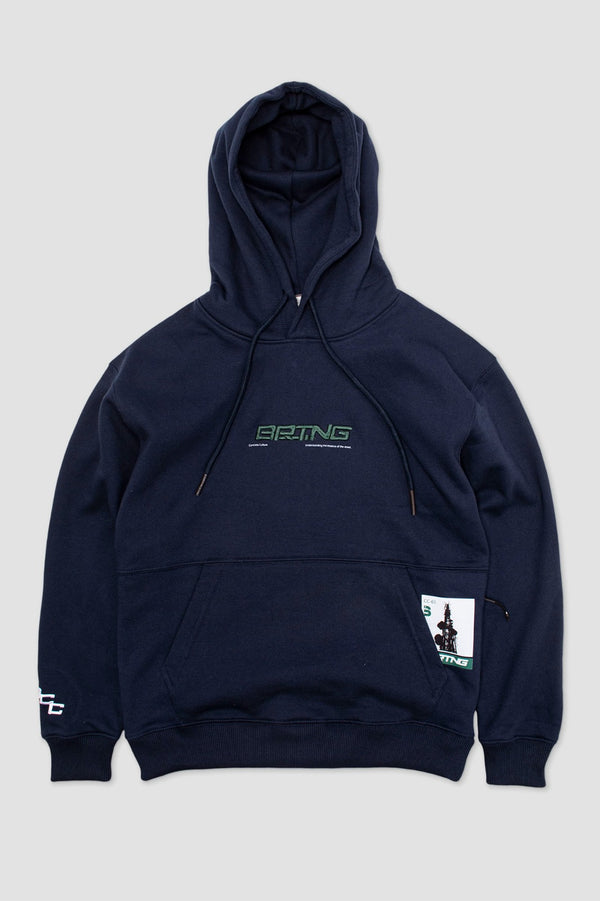 Polera Hoodies Antena Azul Oscuro