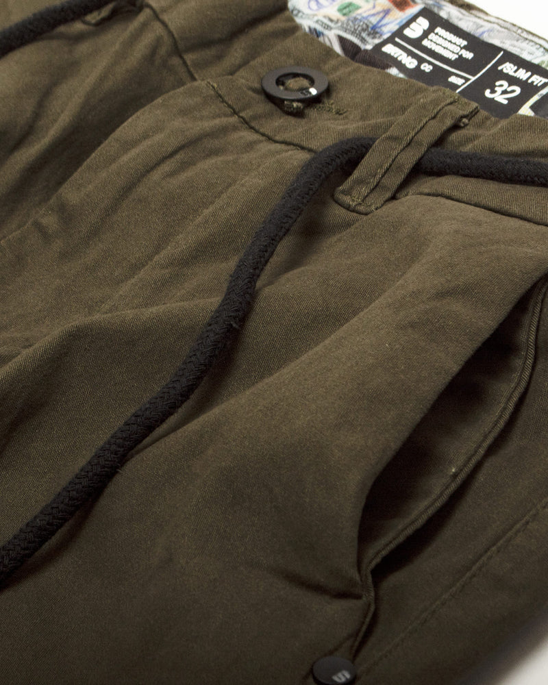 Pantalon Drill Franklin Verde militar - Briatong