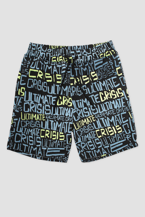 Short French Terry Option Negro Letras